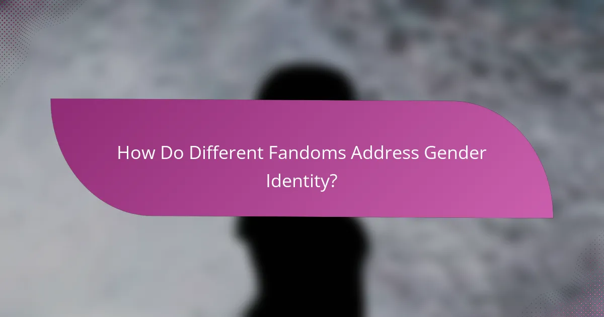 How Do Different Fandoms Address Gender Identity?