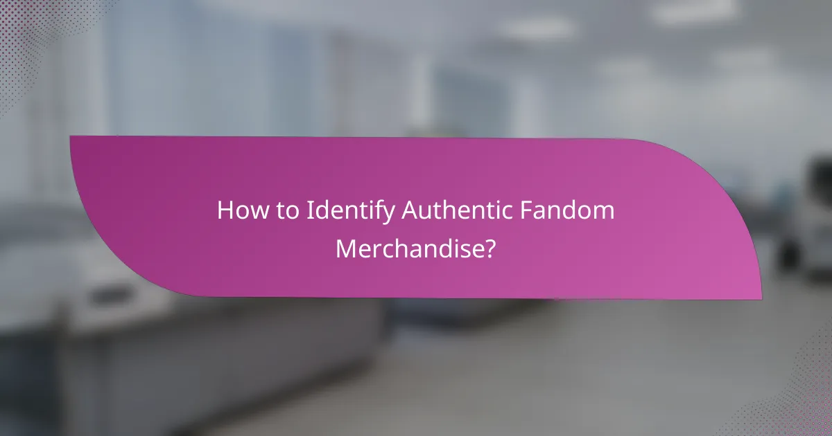 How to Identify Authentic Fandom Merchandise?