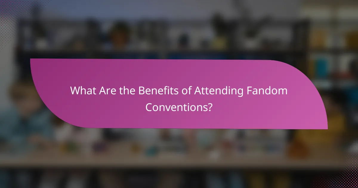 What Are the Benefits of Attending Fandom Conventions?